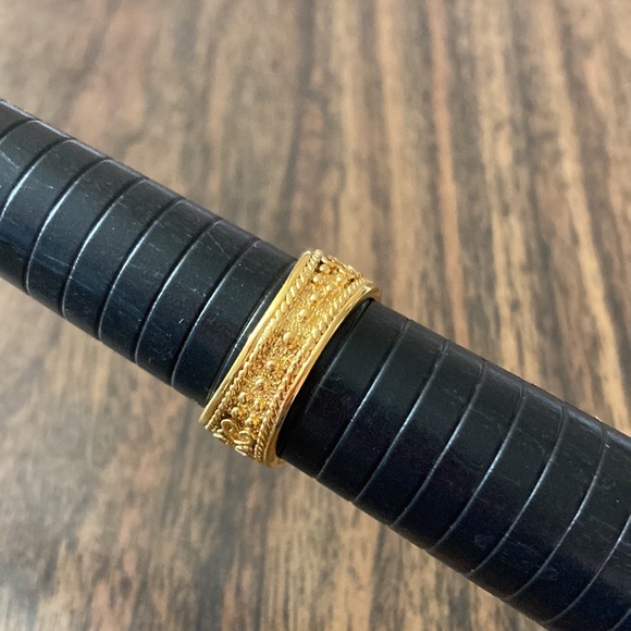 Sterling silver ring with plating - Picture 2 of 2